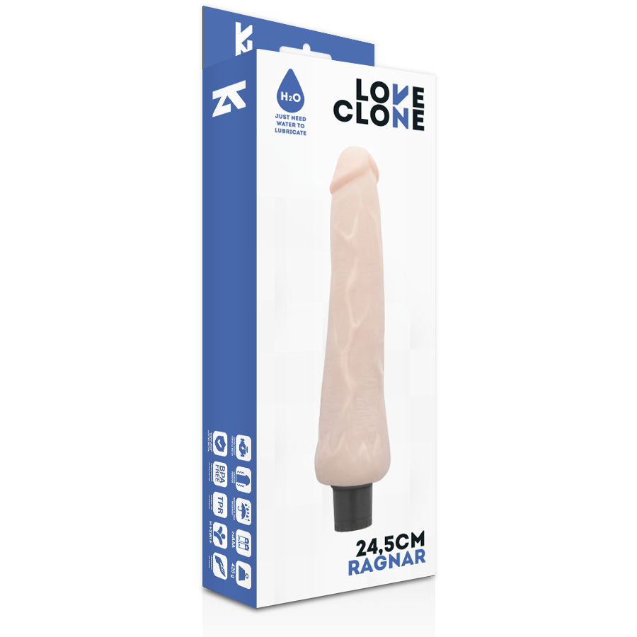 LOVECLONE - VIBRADOR AUTO LUBRIFICANTE RAGNAR 24.5 CM -O- 3.5 CM - Image 4