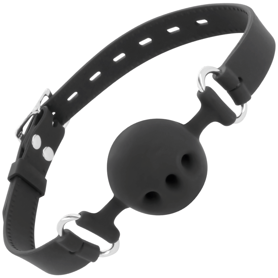 DARKNESS - MORDAA DE SILICONE RESPIRVEL PRETA - Image 2