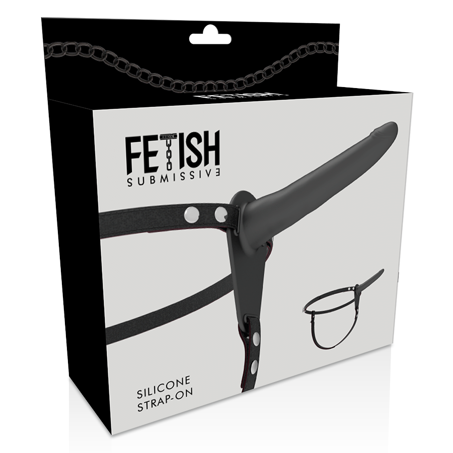 FETISH SUBMISSIVE HARNESS - SILICONE PRETO 15 CM - Image 5