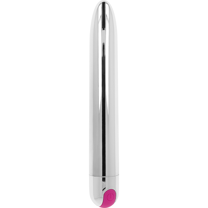 OHMAMA - VIBRADOR PRATA RECARREGVEL 10 MODOS 18,5 CM - Image 2