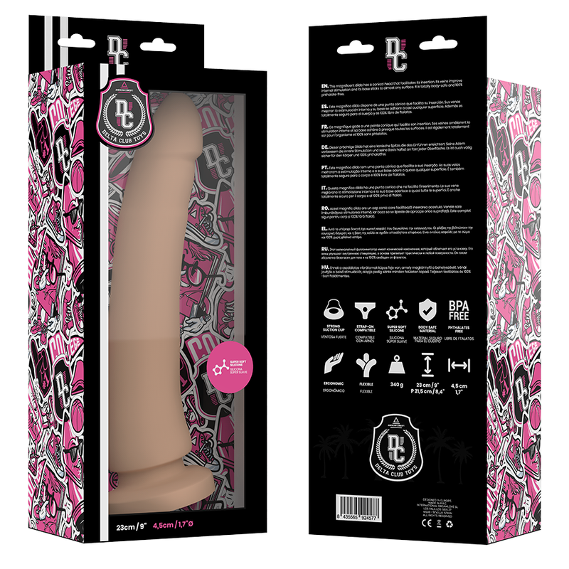DELTA CLUB - TOYS DILDO MÉDICO NATURAL SILICONE 23 CM -O- 4.5 CM - Image 4